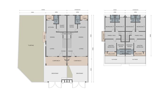 Kyra Floor Plan - Corner